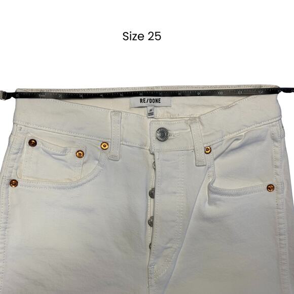 re/done 90s High-Rise Loose Straight-Leg White Jeans - Picture 9 of 12